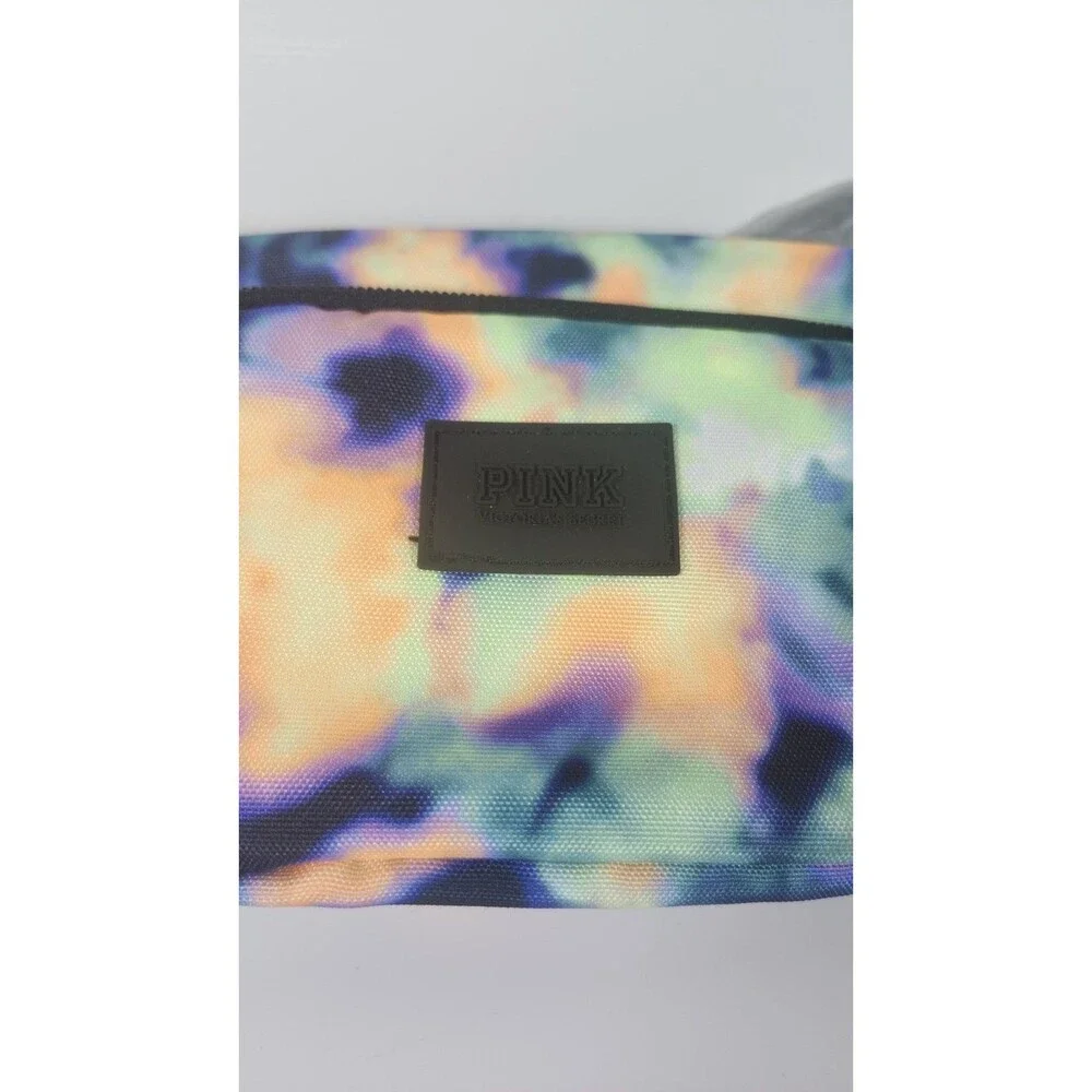 Victoria’s Secret Pink Tie Dye Oversized Fanny Pack / Belt Bag NWT Multi-Color